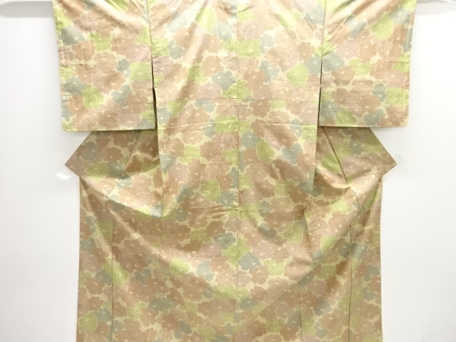 牡丹模様織り出し西陣お召着物